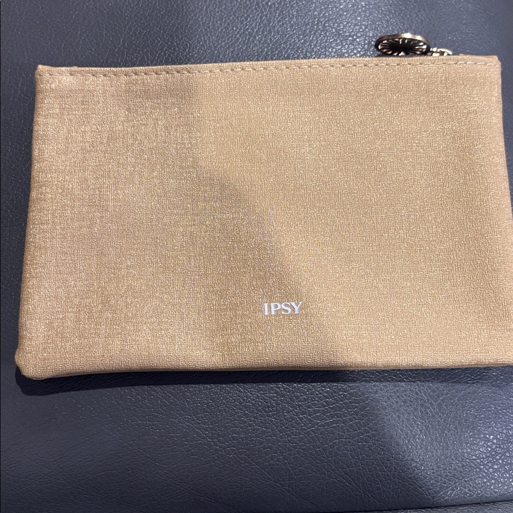 Ipsy Shimmering Gold Makeup Bag